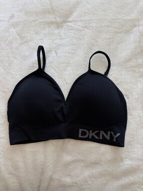 DKNY Black Seamless Sports Bra